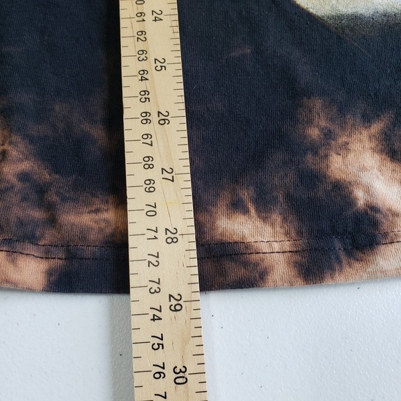 AALIYAH 90's Hip Hop Artist Brown Tie Dye Long Sleeve Shirt Size X-Large Adult - Picture 8 of 9